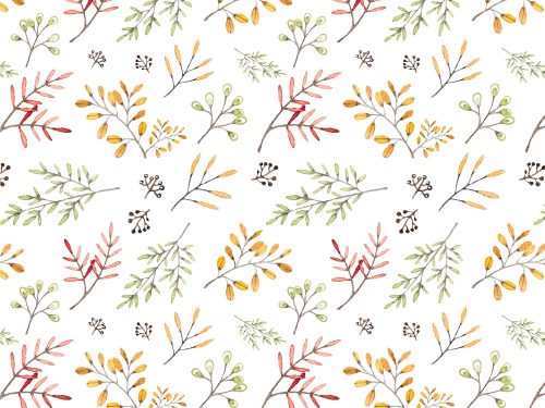 Hand Drawn Plants Pattern