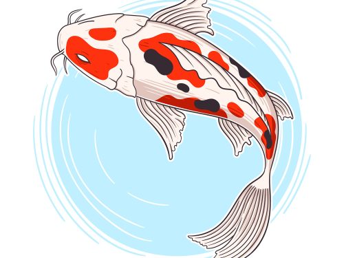 Hand drawn Koi Free Illustration