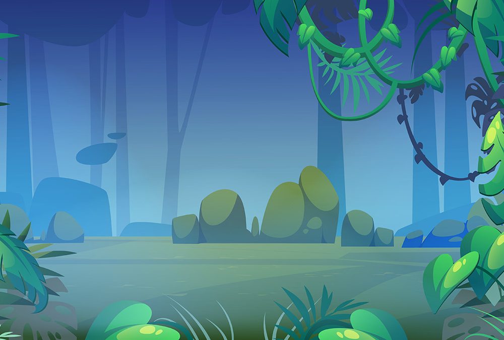 Jungle or Rainforest Landscape Tropical Forest Free Background