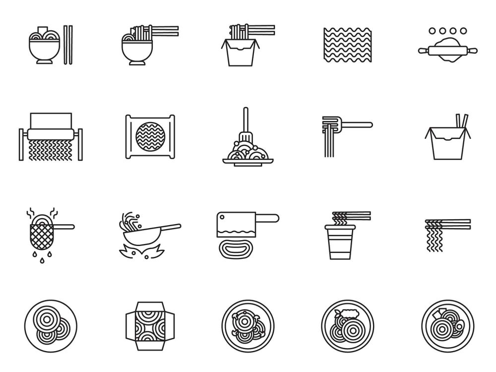 Noodle Free Icons