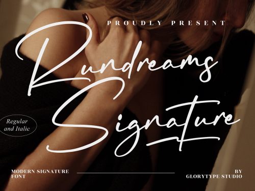Rundreams Signature Free Font
