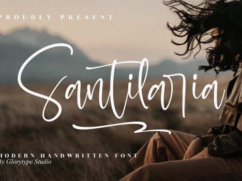Santilaria Free Font