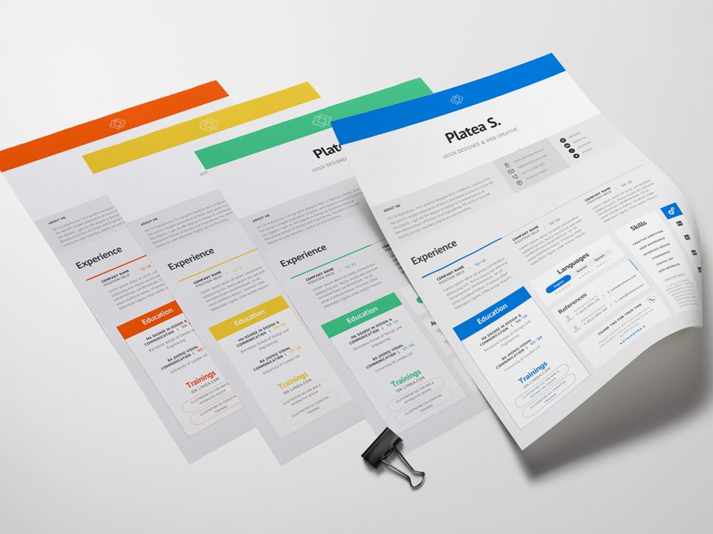 A4 / US Letter Resume Template