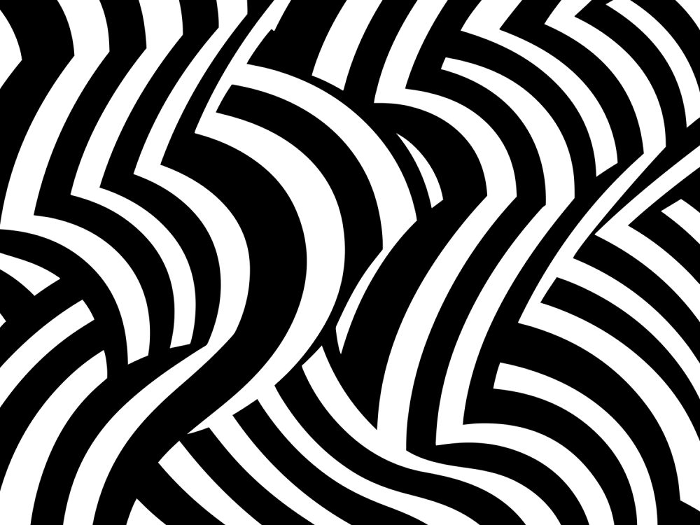 Abstract Black and White Pattern