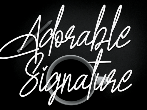 Adorable Signature Free Font
