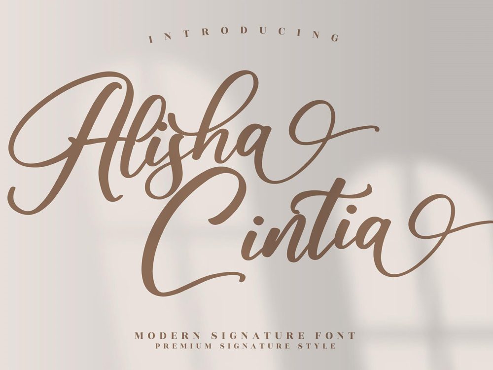 Alisha Cintia Free Font