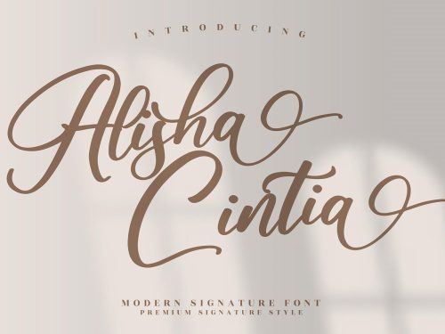 Alisha Cintia Free Font