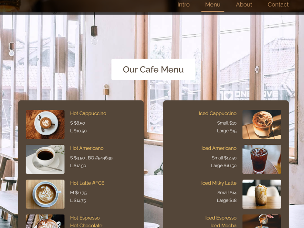 Antique Cafe Free CSS Template
