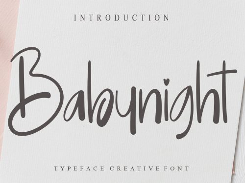 Babynight Free Font