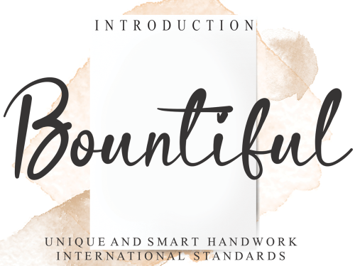 Bountiful Free Font