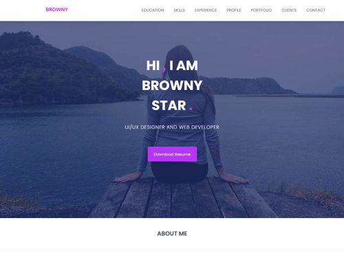 Browny Free CSS Template