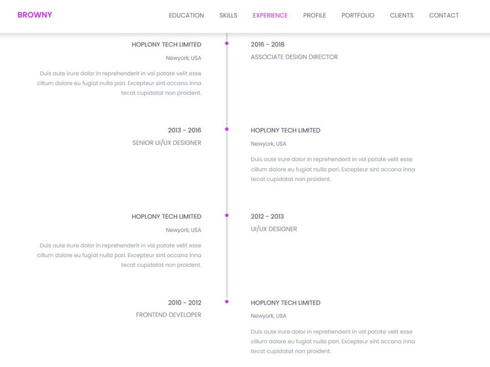 Browny Free CSS Template