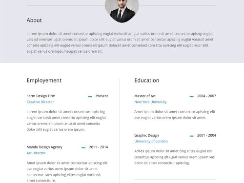 Classy Resume Template