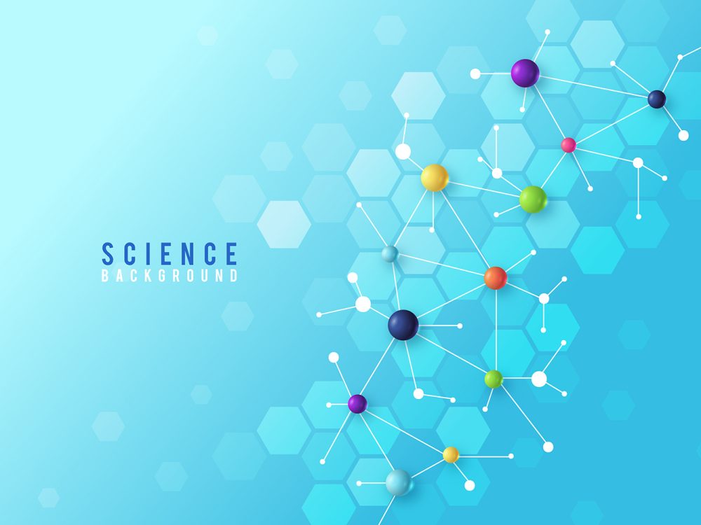Colorful Realistic Science Background