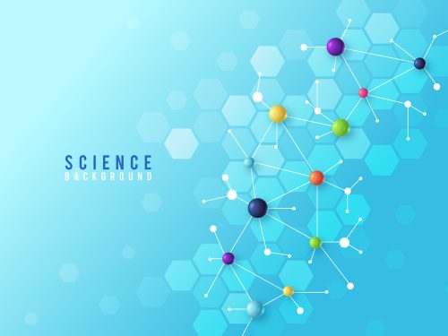 Colorful Realistic Science Background