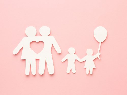 Family Figure Concept with Children Illustration