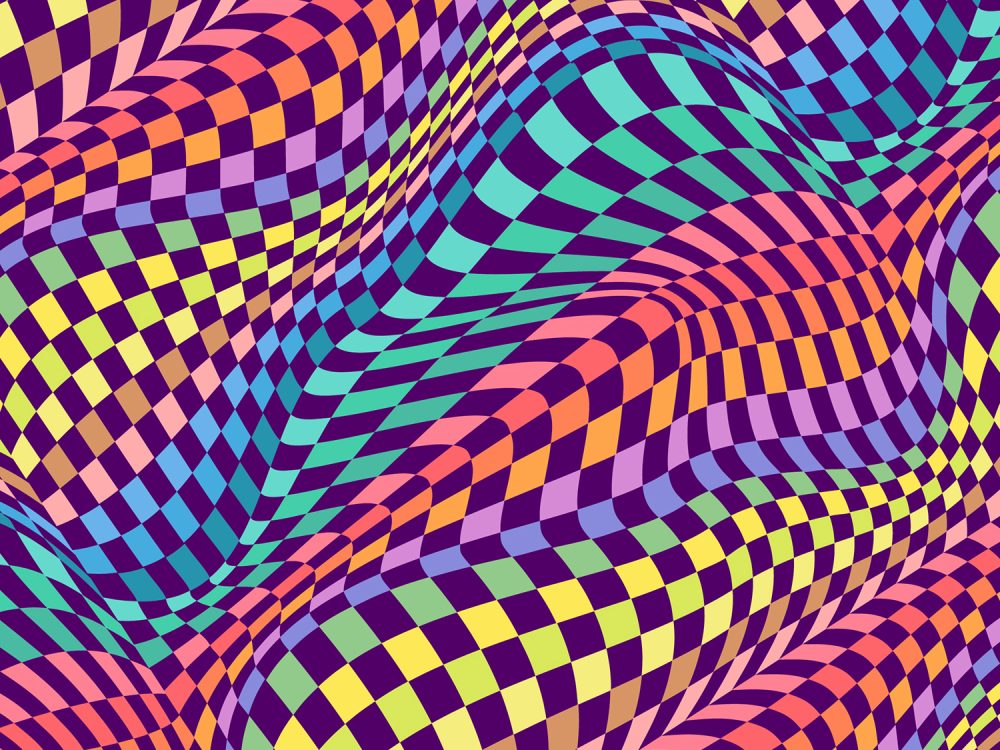 Flat Design Checkerboard Pattern