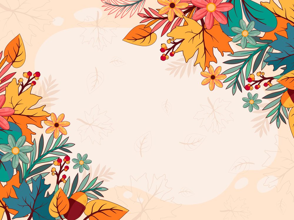 Hand Drawn Fall Season Free Background
