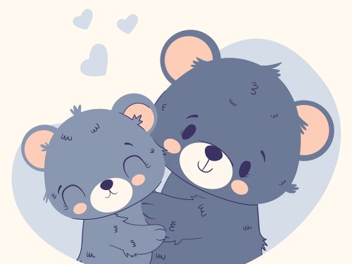 Hand Drawn Female Bear Illustration