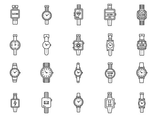 Hand Watch Icons