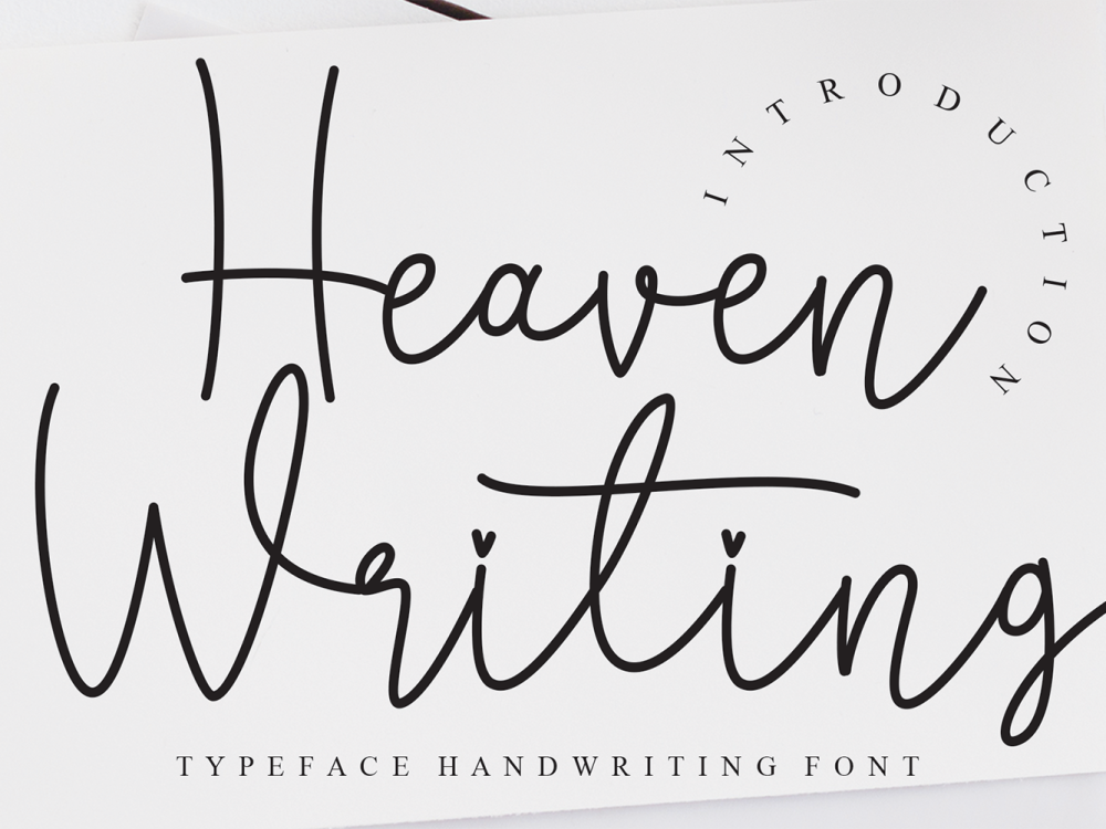 Heaven Writing Free Font