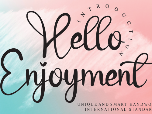 Hello Enjoyment Free Font