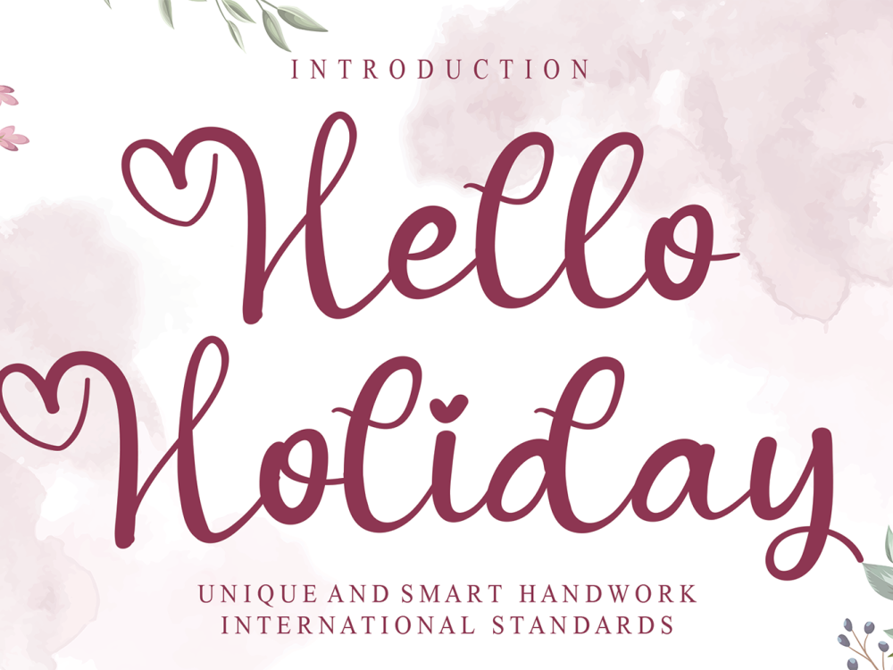 Hello Holiday Free Font
