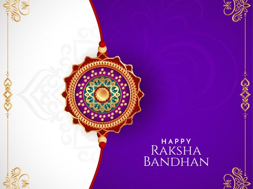 Indian Festival Happy Raksha Bandhan Ethnic Background