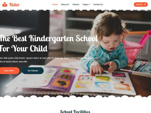 Kider CSS Free Template
