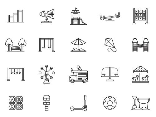 Line Playground Icons