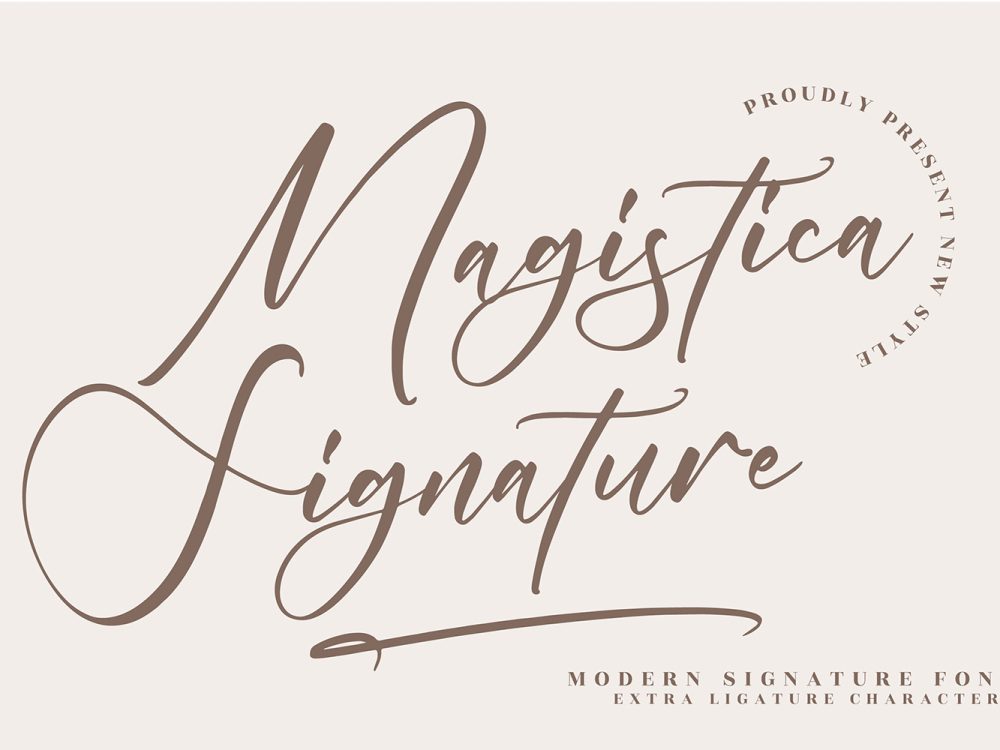 Magistica Signature Free Font