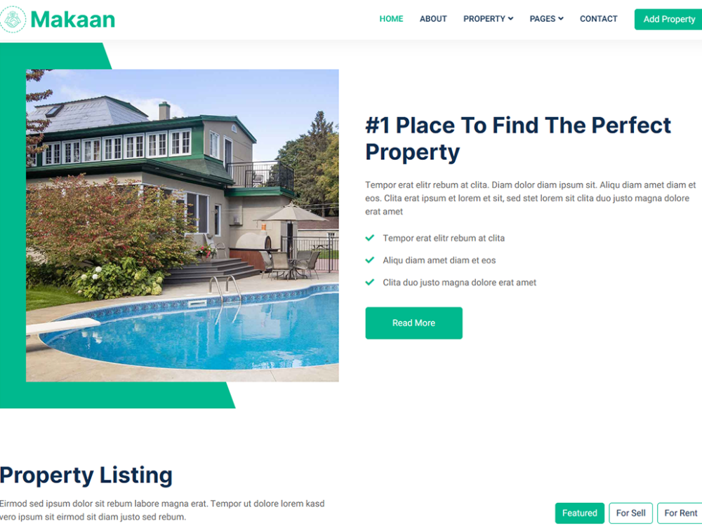 Makaan Free CSS Template
