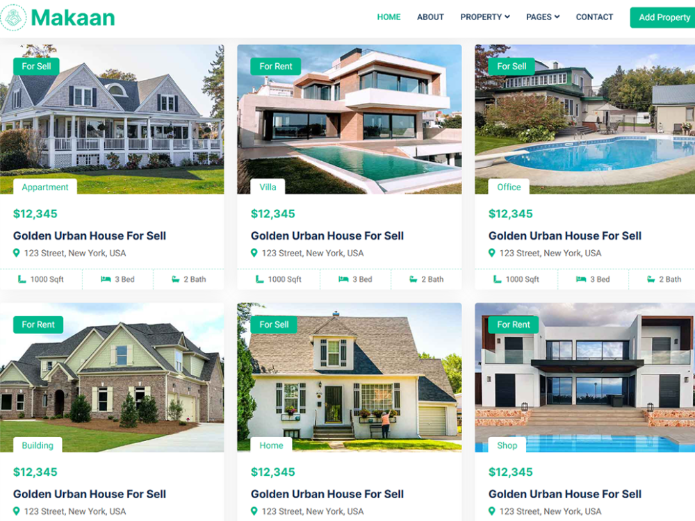 Makaan Free CSS Template