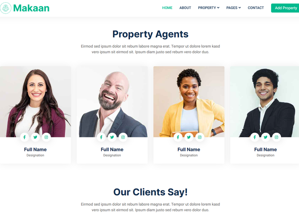 Makaan Free CSS Template