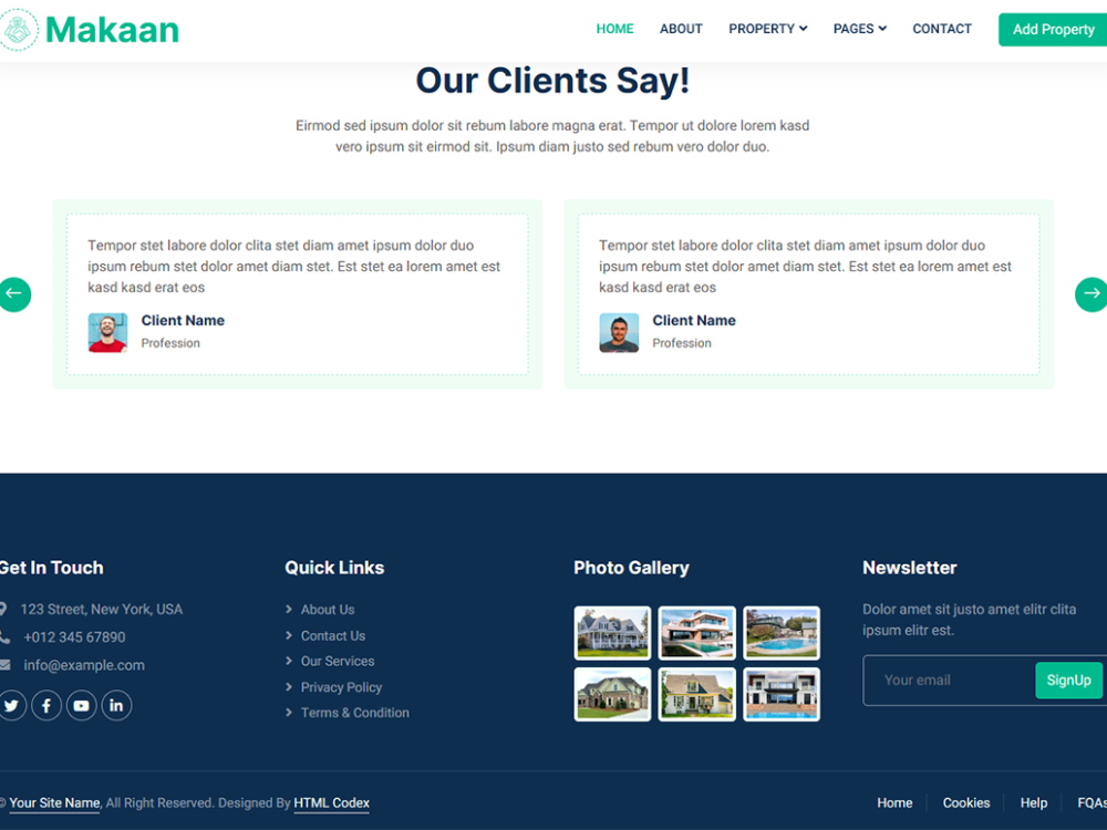 Makaan Free CSS Template