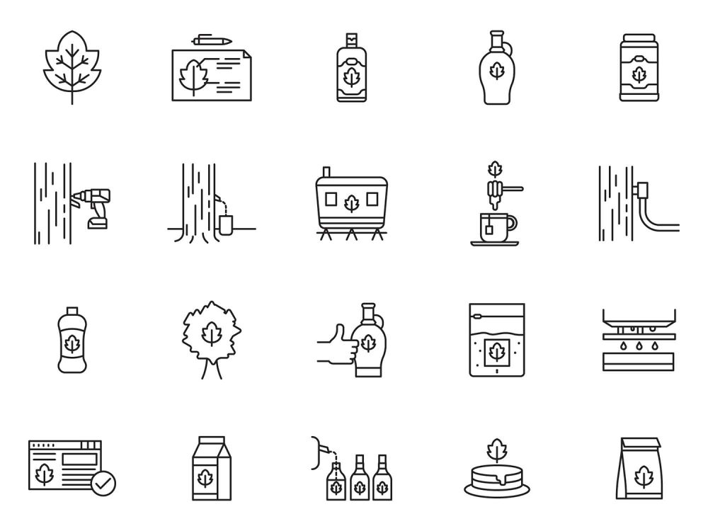 Maple Syrup Icons