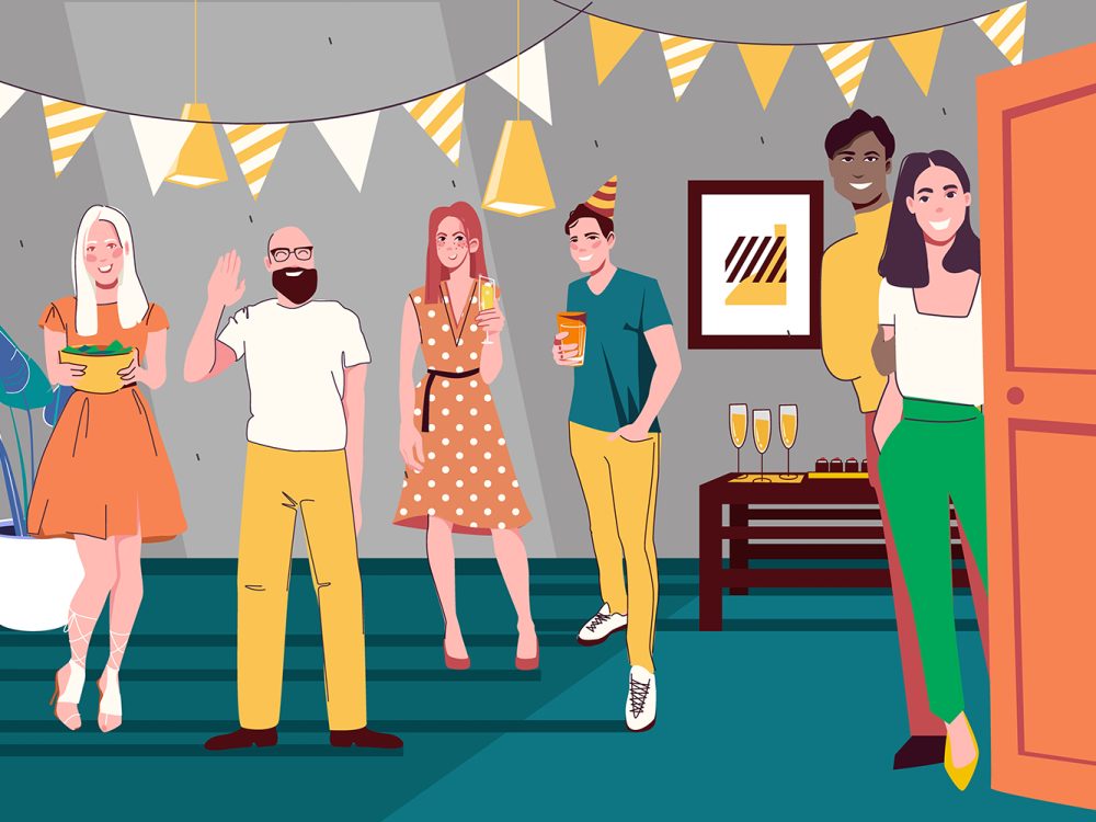 Party Flat Vector Illustration
