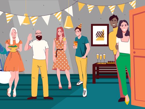Party Flat Vector Illustration