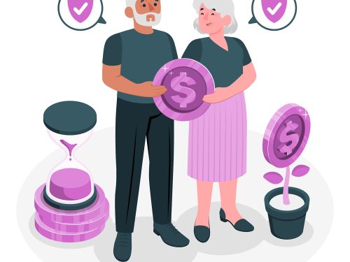 Pension Plan Concept Vector Illustration
