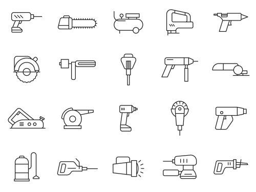 Power Tool Vector Icons