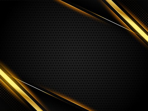 Vector Geometric Style Glowing Golden Line Background