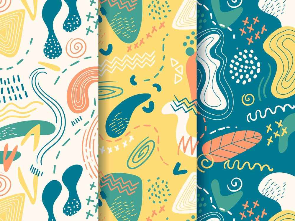 Abstract Hand Drawn Pattern Collection