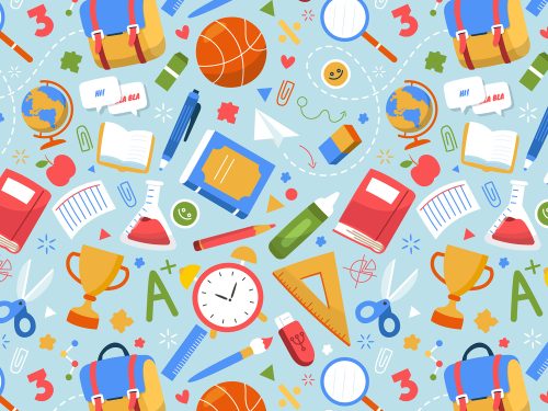 Back to School Season Flat Pattern