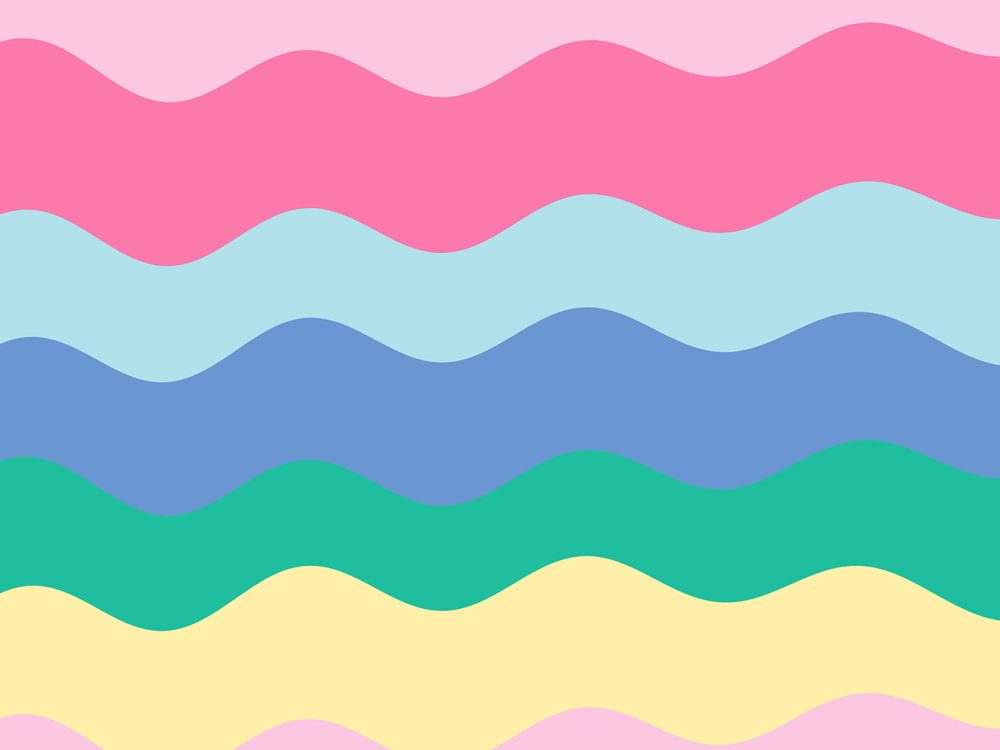 Colorful Cursive Stripes Pattern
