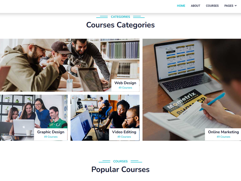Elearning Free CSS Template