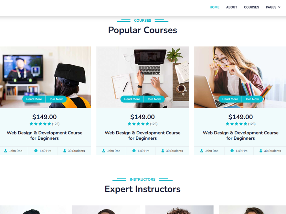 Elearning Free CSS Template