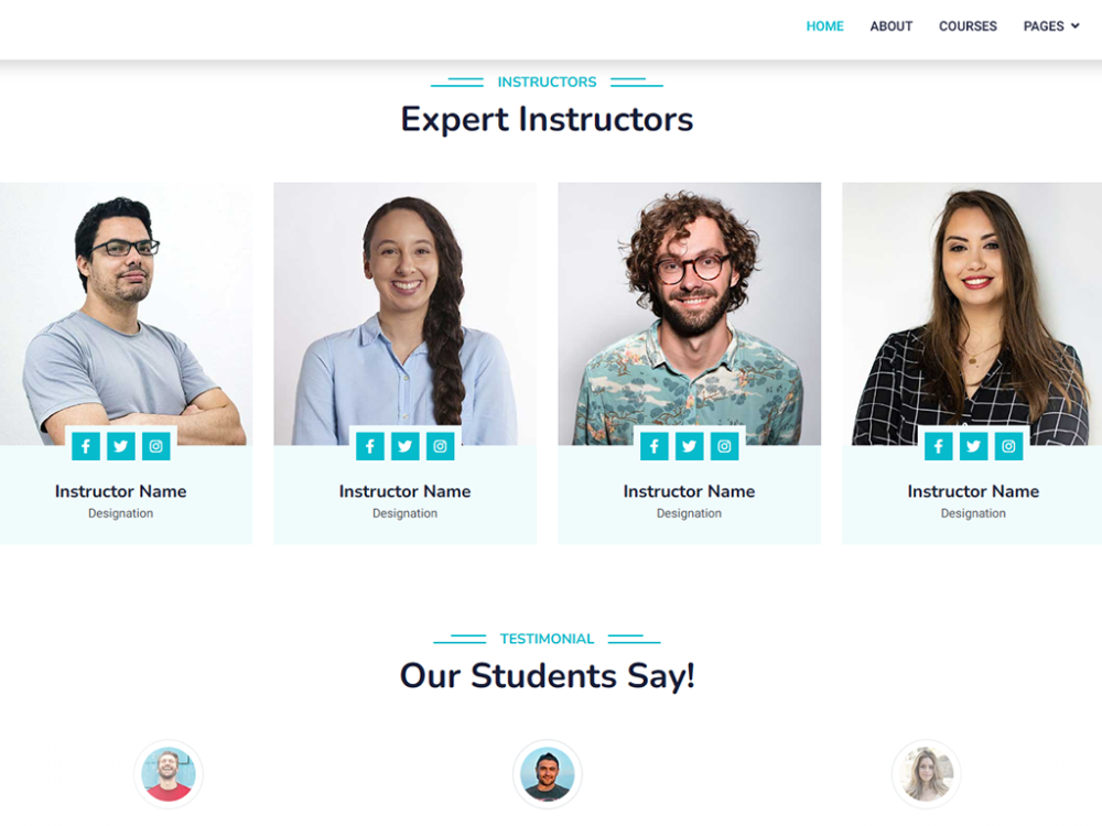 Elearning Free CSS Template
