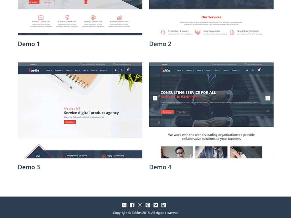 Fables Free CSS Template