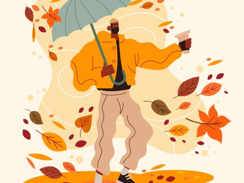 Fall Season Celebration Flat Illustration