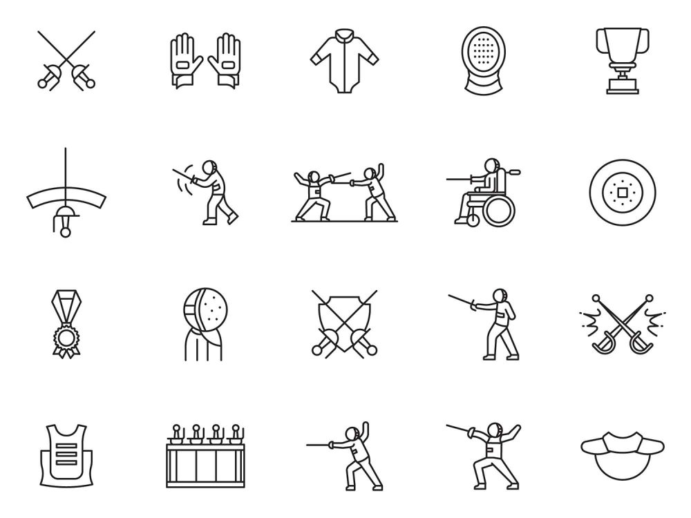 Fencing Vector Icons